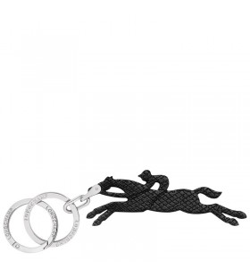 Longchamp Le Pliage Originales llaveros Negro - Cuero