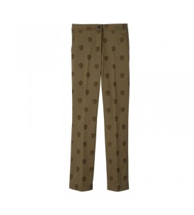 Longchamp Pantalones de Alcachofa - Bordado de gabardina