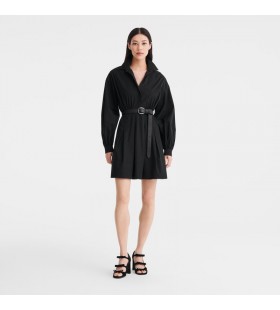 Longchamp Vestido De Negro - Popelin