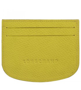 Longchamp Épure titular de la Tarjeta de Kiwi Verde - Cuero