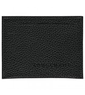 Longchamp Le FoulonnÃ© Ø­Ø§Ù…Ù„ Ø§Ù„Ø¨Ø·Ø§Ù‚Ø© Ø¬Ù„Ø¯ÙŠØ© Ø³ÙˆØ¯Ø§Ø¡ ØŒ