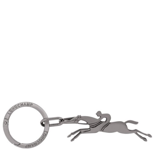 Longchamp Cavalier Keyring Black - Metal