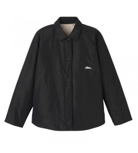 Longchamp ÄŒalounÄ›nÃ½ blouson ÄŒernÃ¡/PapÃ­r - TechnickÃ© taft