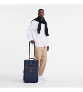Longchamp Boxford M Carry-on Blue - RecyklovanÃ© plÃ¡tno