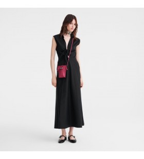 Longchamp Le Roseau Telefon pouzdro červená Řepa - Kůže