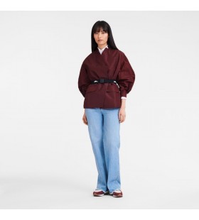 Longchamp Kimono bunda VÃ­novÃ¡ - TechnickÃ© taft