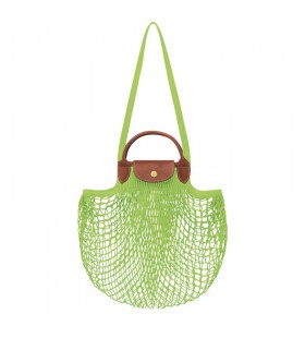 Longchamp Le Pliage Filet L Mesh taske Grønt Lys - Lærred