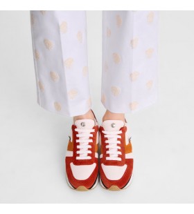 Longchamp Le Pliage GrÃ¸n Sneakers Tomat - LÃ¦der