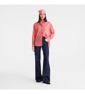 Longchamp Shirt Tomat - Trykt slør