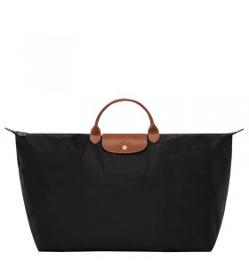 Longchamp Le Pliage Oprindelige XL Rejse taske Sort - Recycled lÃ¦rred
