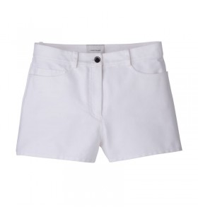 Longchamp Shorts Wit - Gabardine