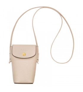 Longchamp Ã‰pure Telefoon case met lederen veter Papier - Leer