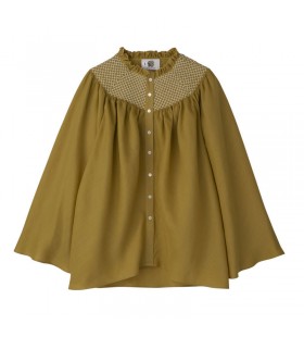 Longchamp Blouse Gember - Gesmokte sluier
