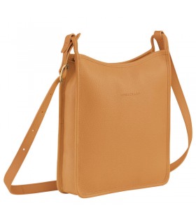 Longchamp Le FoulonnÃ© M Crossbody tas Walnoot - Leer