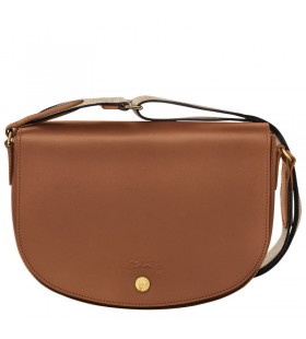Longchamp Ã‰pure M Crossbody bag Cognac - Leren