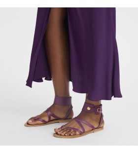 Longchamp x K. Jacques Sandaalit Violetti - Nahka