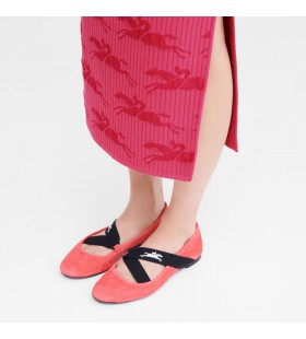 Longchamp Energia-Ballerinat Blush - Nahka