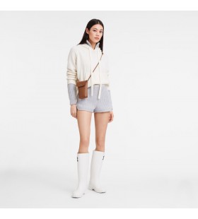 Longchamp Le Pliage Xtra Puhelin tapauksessa nahka pitsi Konjakki - Nahka