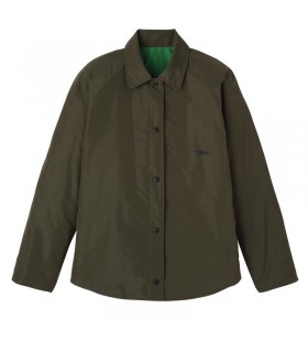 Longchamp Pehmustettu takki Khaki/Vihreä - Tekninen tafti