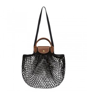 Longchamp Le Pliage Filet de L Maillage sac Noir en Toile