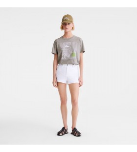 Longchamp T-shirt-Grau - jersey Gedruckt