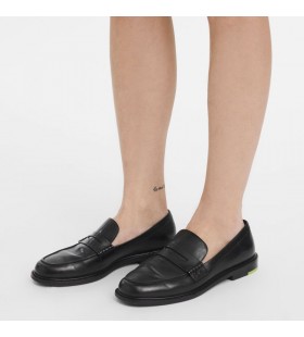 Longchamp Au Sultan-Loafer Aus Schwarzem Leder