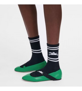 Longchamp-Socken-Schwarz - Stricken