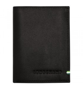 Longchamp-sur-Seine Brieftasche aus Schwarzem Leder