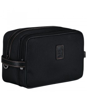 Longchamp Boxford Necessaire case Black - Recycled canvas