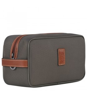Longchamp Boxford Necessaire Fall Brown - Recycled canvas