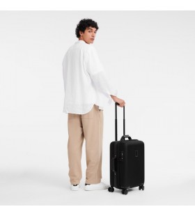 Longchamp Boxford S Carry-on - ÎœÎ±ÏÏÎ¿ Î‘Î½Î±ÎºÏ…ÎºÎ»Ï‰Î¼Î­Î½Î¿ ÎºÎ±Î¼Î²Î¬