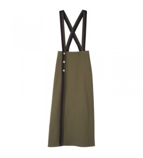 Longchamp Midi φούστα Αγκινάρα - Καμβά