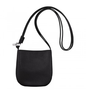 Longchamp Le Roseau S Crossbody τσάντα Μαύρο Δέρμα